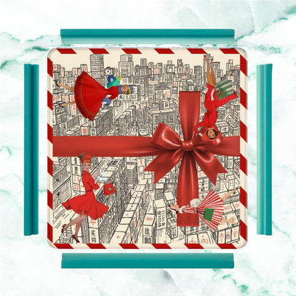We Built This City Of Mahjong Walls Festive Christmas Nostalgic Mahjong - Splash of Color Co.