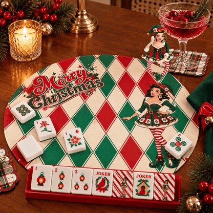 Madge Christmas Mahjong Elf, Mahjie's Sassy Sexy Friend Poseable Shaped Plush Doll