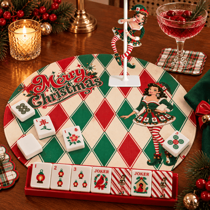 Madge Christmas Mahjong Elf, Mahjie's Sassy Sexy Friend Poseable Shaped Plush Doll