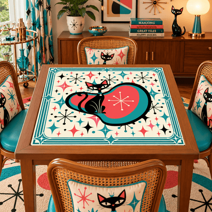 Modtastic Cat’s Meow Mahjong Mat Sleek Surface - Splash Of Mahj And Color Co.