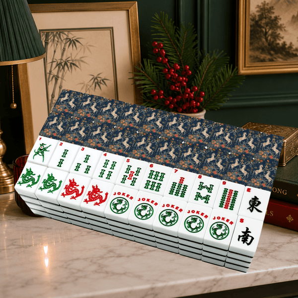 Mahjong Firehorse American Mahjong Tiles And Carry Case Bundle Set - Splash Of Mahj And Color Co.