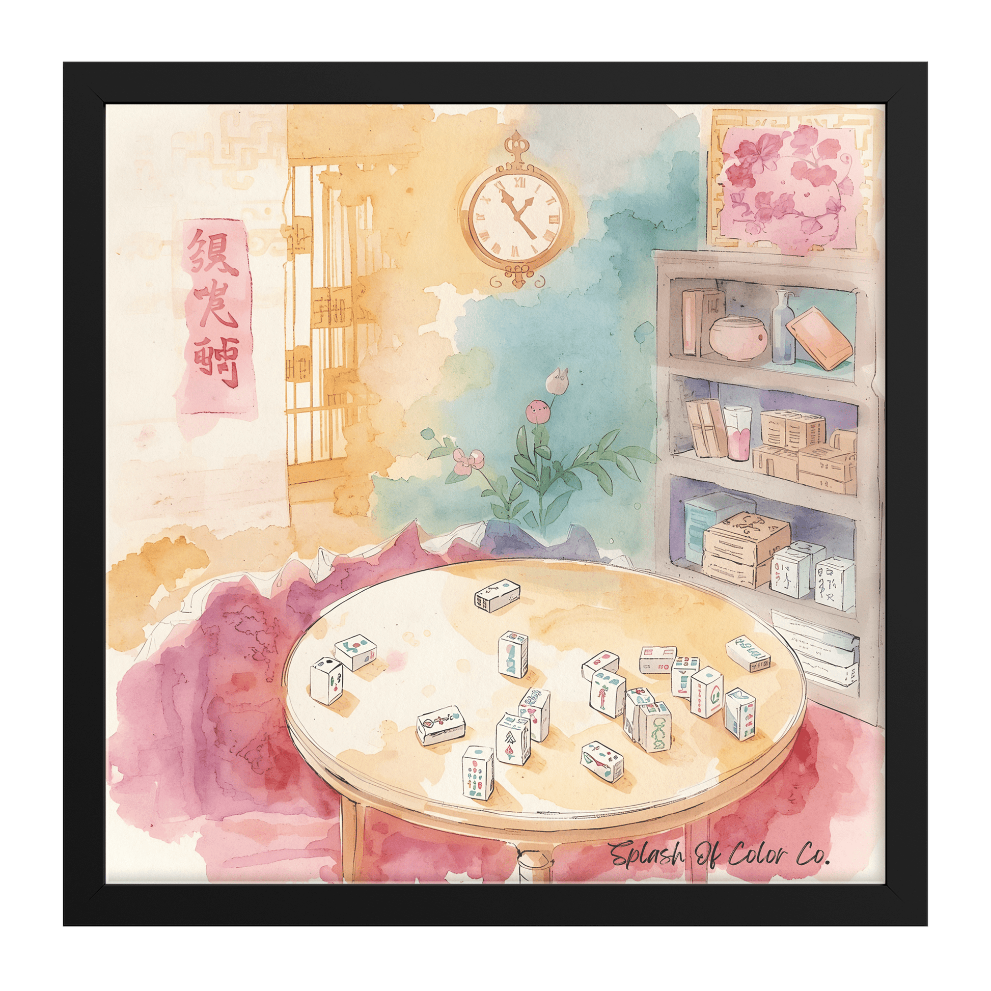 Whimsical_Watercolor_Mahjong_Game_Room_F_FAP_Square_Main_Black_Mockup.png