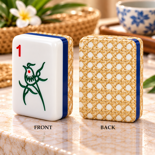 Vintage Cane Back 3Layer Mini American Mahjong Set