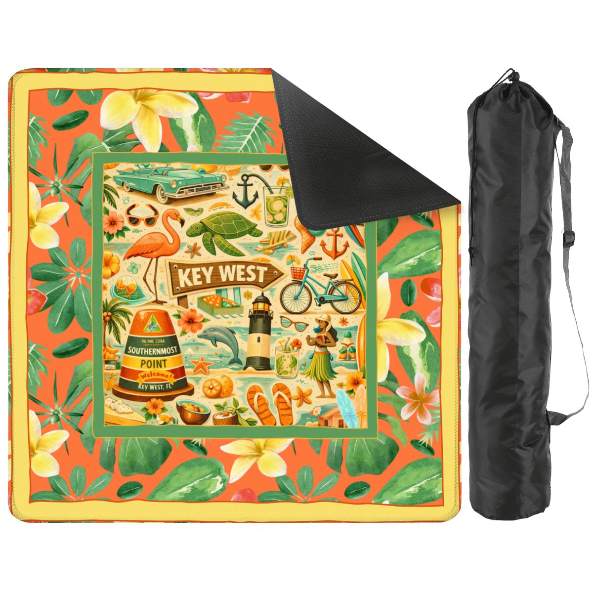 The Florida Keys, Key West Mahjong Mat - Splash of Color Co.