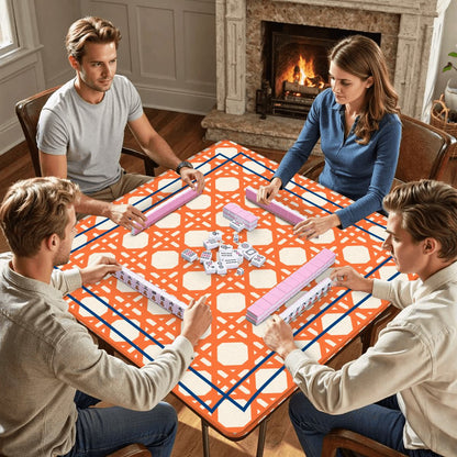 Cane Glow Minimalist Modern Mahjong Mat - Splash of Color Co.