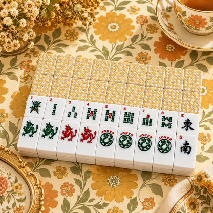 Vintage Cane You Dig It American Mahjong Tiles And Carry Case