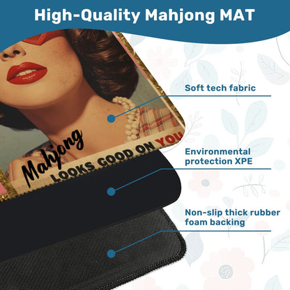 The Era Of Mahjong Looks Good On You Mahjong Mat - Splash of Color Co.