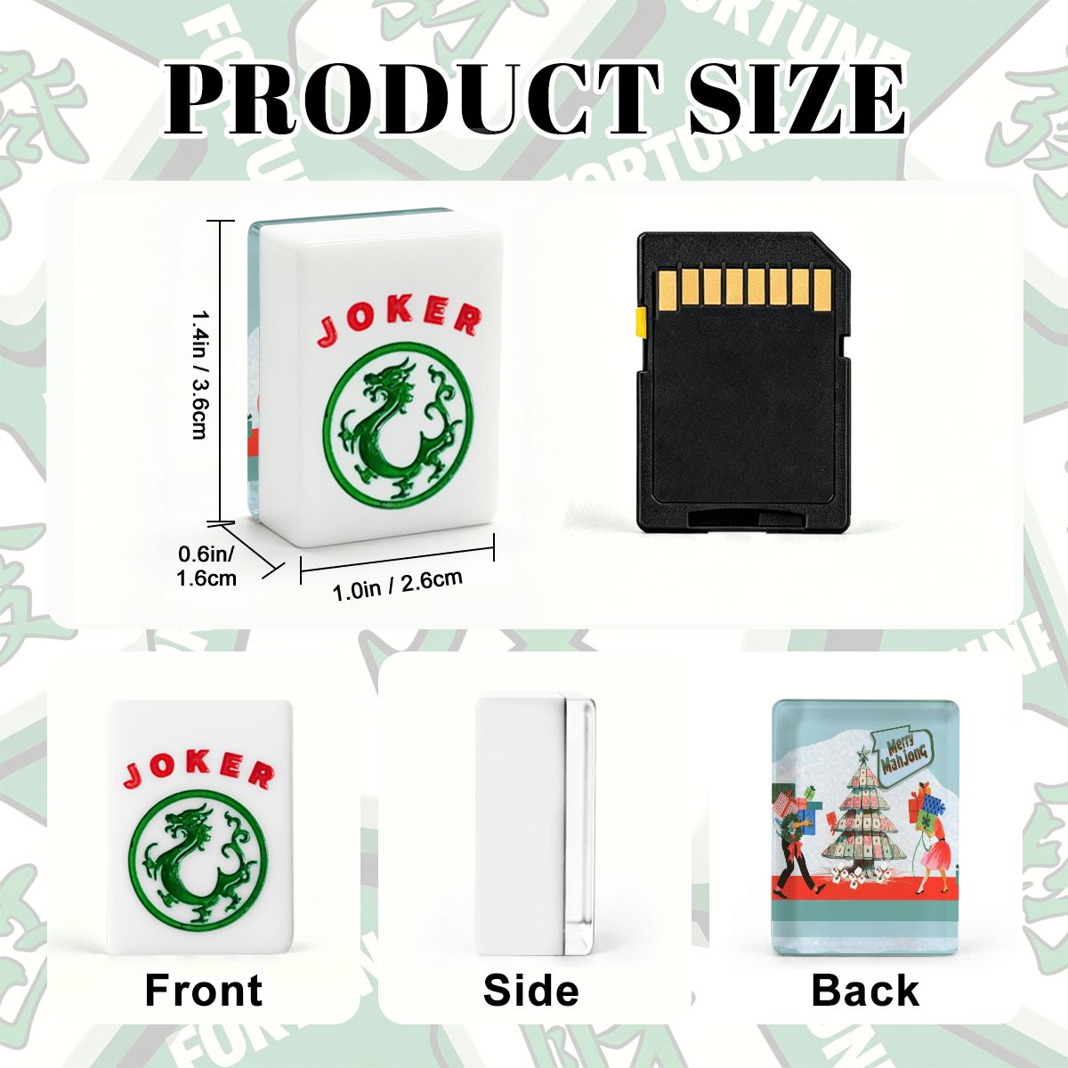 Merry Mahj Nostalgic Christmas American Mahjong Tiles And Carry Case - Splash of Color Co.