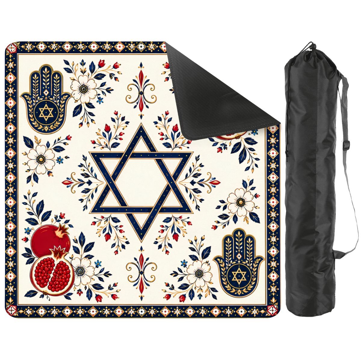 Star of David Hanukkah Mahjong Mat - Splash Of Mahj And Color Co.