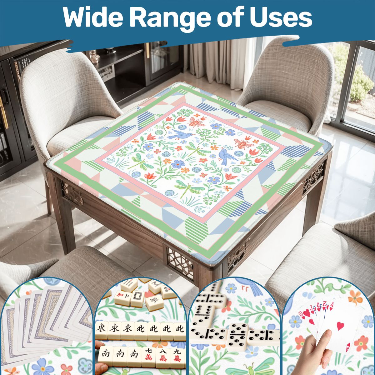 Secret Garden Of Eden Mahjong Mat - Splash of Color Co.