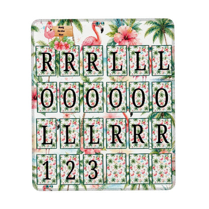 Mahj On The Run Tropical Flamingo Mini Solo Play Practice Pad