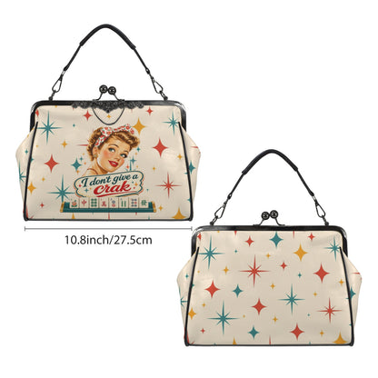 Funny Mahjong Kisslock Nostalgic Purse