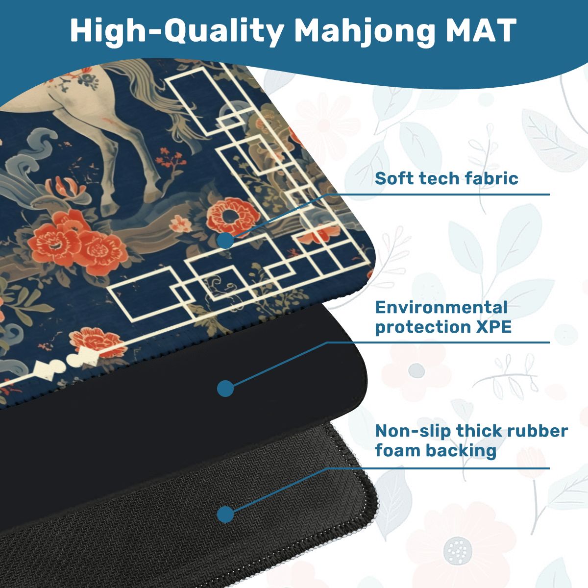 Year of the Fire Horse 2026 Limited Edition Mahjong Mat - Splash of Color Co.