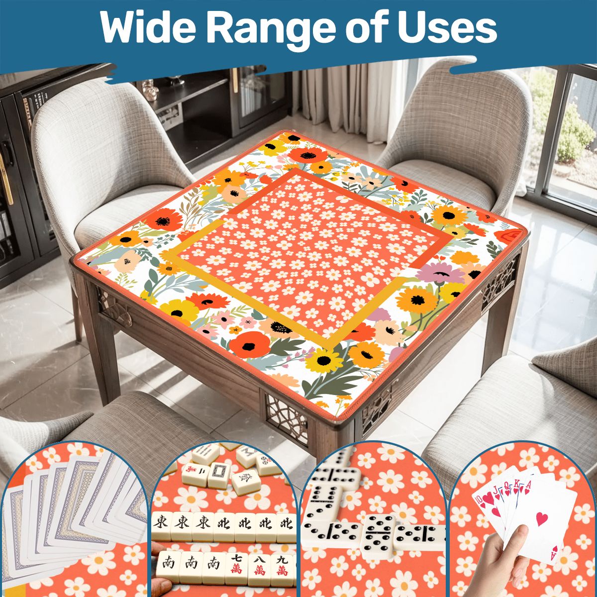 Petals And Pungs Spring Garden Mahjong Mat - Splash of Color Co.