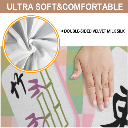 Preppy Mahjong Plaid Chair Covers Custom Chair Cover - Splash of Color Co.