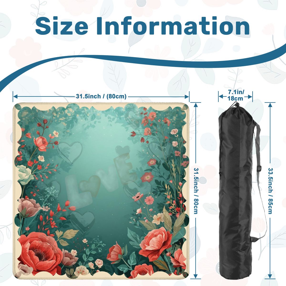 It Must Be Love, Vintage Valentine Roses Mahjong Mat - Splash of Color Co.