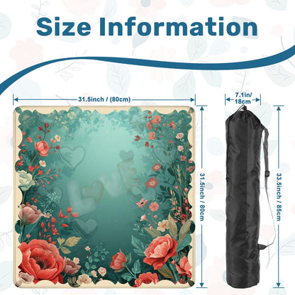 It Must Be Love, Vintage Valentine Roses Mahjong Mat - Splash of Color Co.