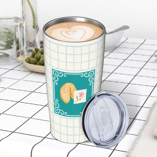 Cute Mahjong Tumbler With Fortune Cookie Mahj Mom Gift Stainless Steel Insulated Tumbler With Lid And Straw