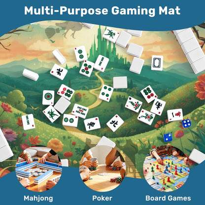 Magical Land Of Oz Mahjong Mat Sleek Surface - Splash Of Mahj And Color Co.