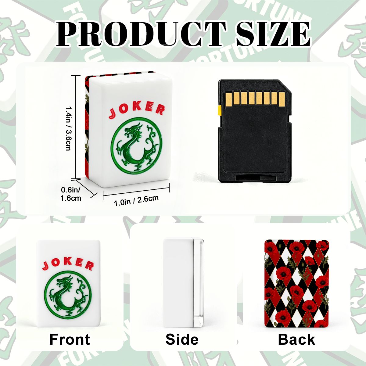 Harlequin Romance Red Poppy Play American Mahjong Tiles And Carry Case - Splash Of Mahj And Color Co.