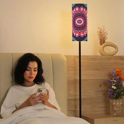 Modern Bohemian Mandala Book Nook Floor Lamp - Splash of Color Co.