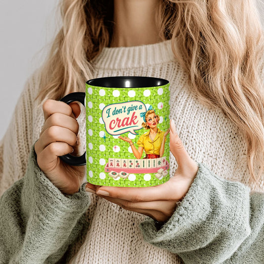 Funny Mahjong Mug, I Don't Give A Crak Mahjong Gift - Splash Of Mahj And Color Co.