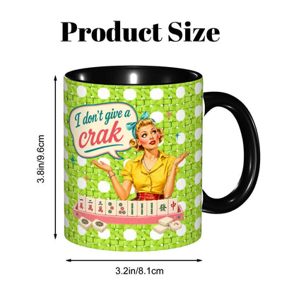 Funny Mahjong Mug, I Don't Give A Crak Mahjong Gift