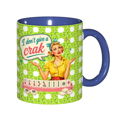 Funny Mahjong Mug, I Don't Give A Crak Mahjong Gift