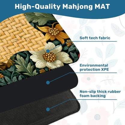 William Morris Floral Arts And Crafts Mahjong Mat