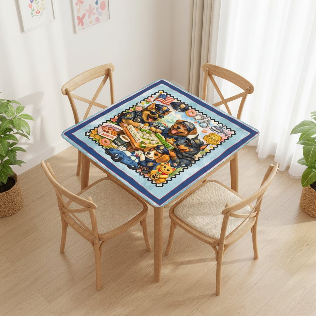 Paw Po Patrol Police Dogs Mahjong Mat - Splash of Color Co.