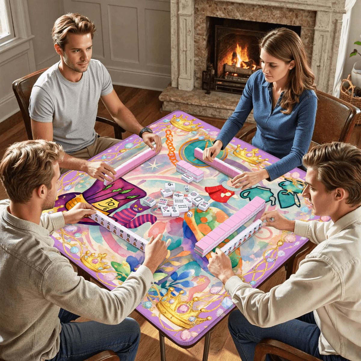 Alice In Wonderland Fairytale Mahjong Mat - Splash of Color Co.
