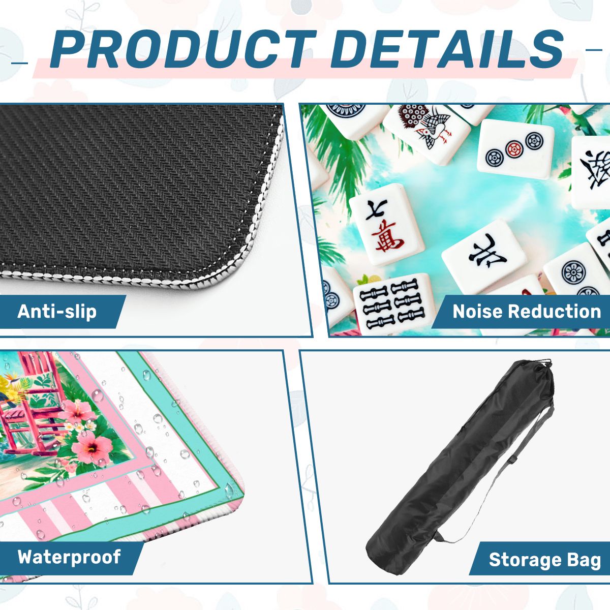 Southern Charm Beach House Mahjong Mat - Splash of Color Co.