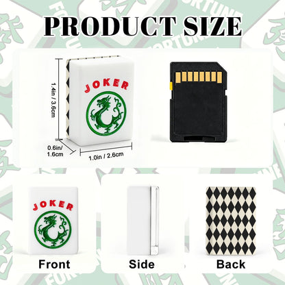 Harlequin Romance Black American Mahjong Tiles And Carry Case