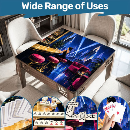 Midnight At The Oasis Art Deco Mahjong Mat