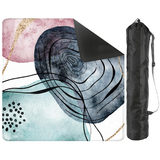 Bohemian Abstract Watercolor Mahjong Mat - Splash of Color Co.
