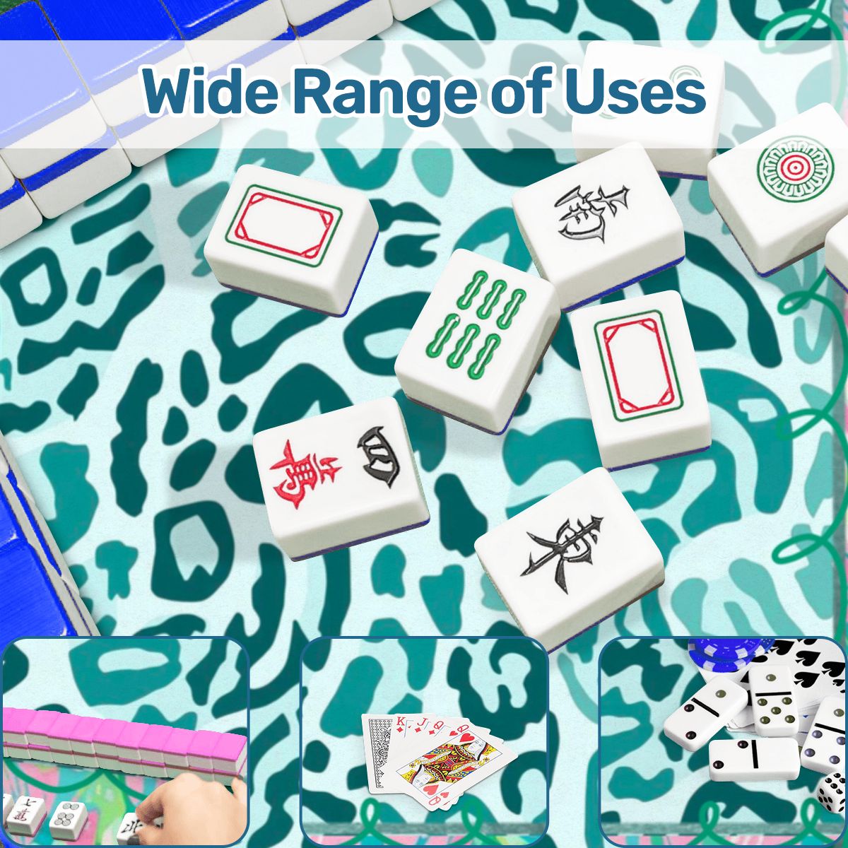 Preppy Pastel Cotton Candy Wild Thing Mahjong Mat - Splash of Color Co.