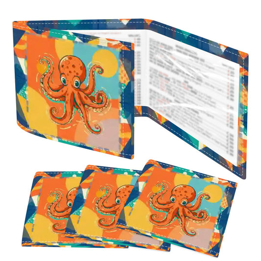 Octovibe Blue Lagoon 4 Mahjong Card Holder with Line Finder - Splash of Color Co.