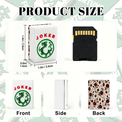 Edgar Allen Poe Gothic Roses American Mahjong Tiles And Carry Case - Splash Of Mahj And Color Co.