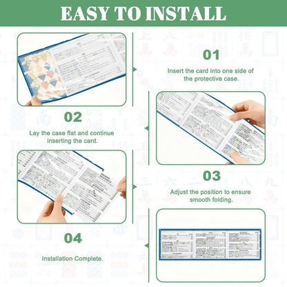Modern Mazel 4 Mahjong Card Holder with Line Finder - Splash of Color Co.