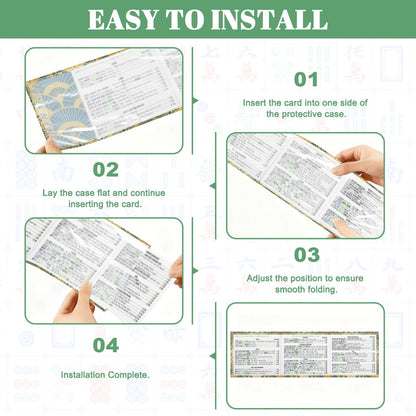 Art Deco Mahjong Lady Luck’s 4 Mahjong Card Holder with Line Finder - Splash of Color Co.