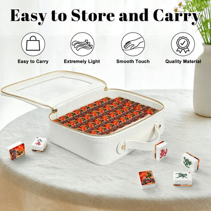 Firefighter American Mahjong Tiles And Carry Case