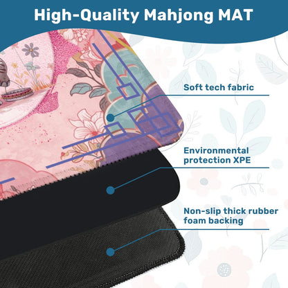 Tilley Tusk Magical Asian Garden Elephant Mahjong Mat - Splash of Color Co.