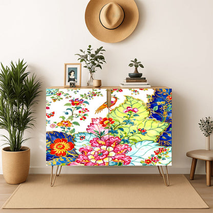 Tobacco Leaf Mahjong Tiles And Accessories Sideboard Storage Cabinet - Splash Of Mahj And Color Co.
