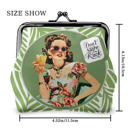 Funny Mahjong Coin Purse, Don't Stare At My Rack Kiss Lock