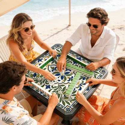 Mediterranean Olive Old World Tuscan Mahjong Mini Mahjong Travel Mat 20.9"x20.9"