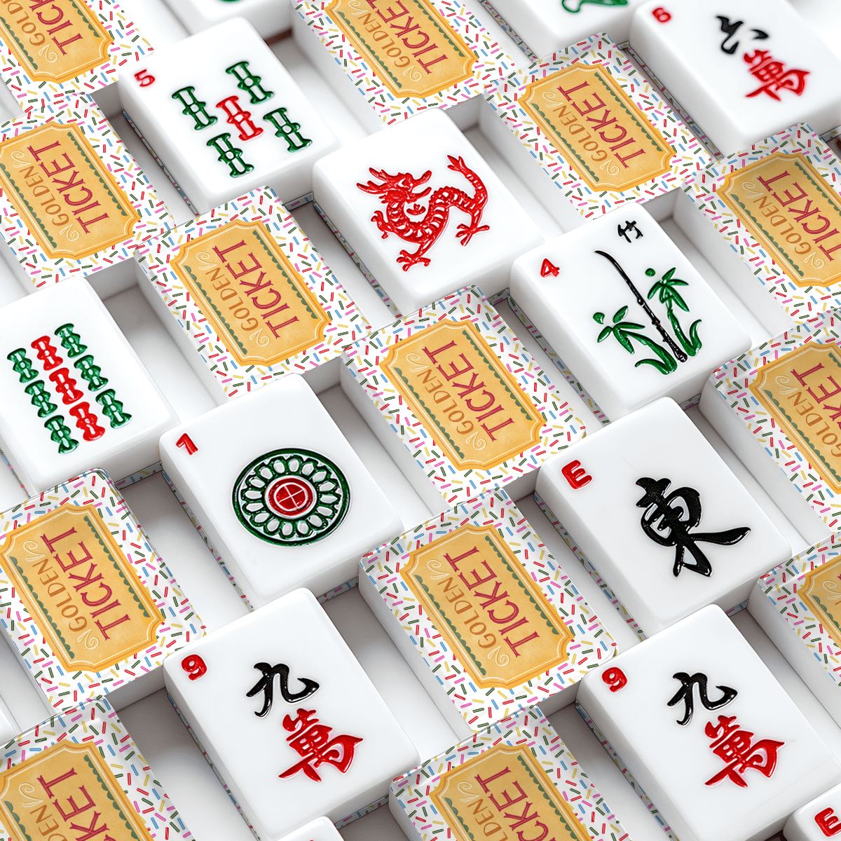 World Of Imagination American Mahjong Tiles With Carry Case - Splash of Color Co.