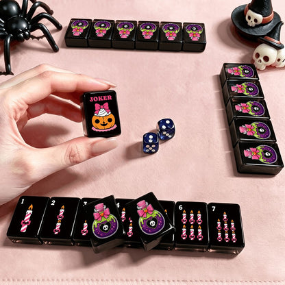 Love Potion Gothic Dessert Halloween Mahjong Tiles And Carry Case