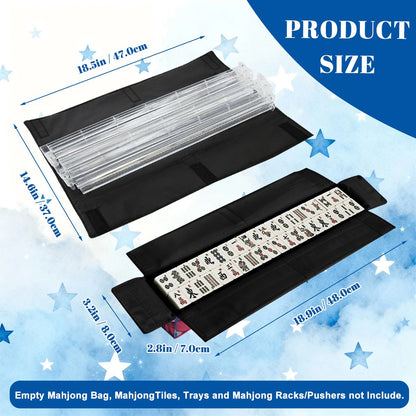 Boho Mandala, Pink, Purple Mahjong Rack And Tile Bag Set - Splash of Color Co.