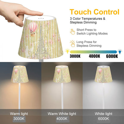 The French Connection Mahjong LED Cordless Table Lamp - Splash of Color Co.