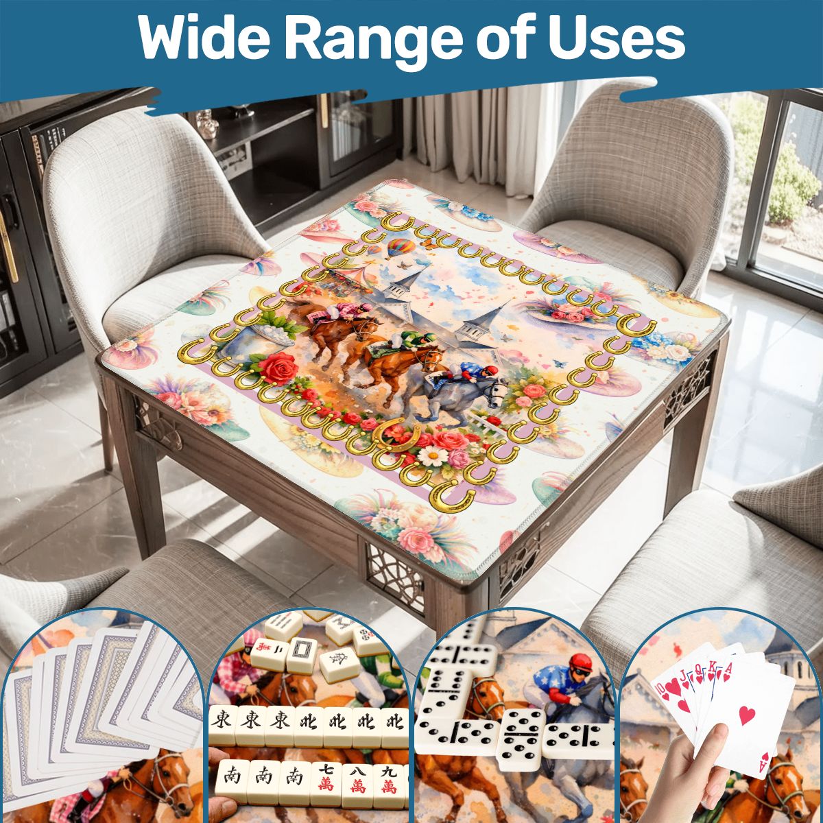 Kentucky Derby Mahjong Mat - Splash of Color Co.